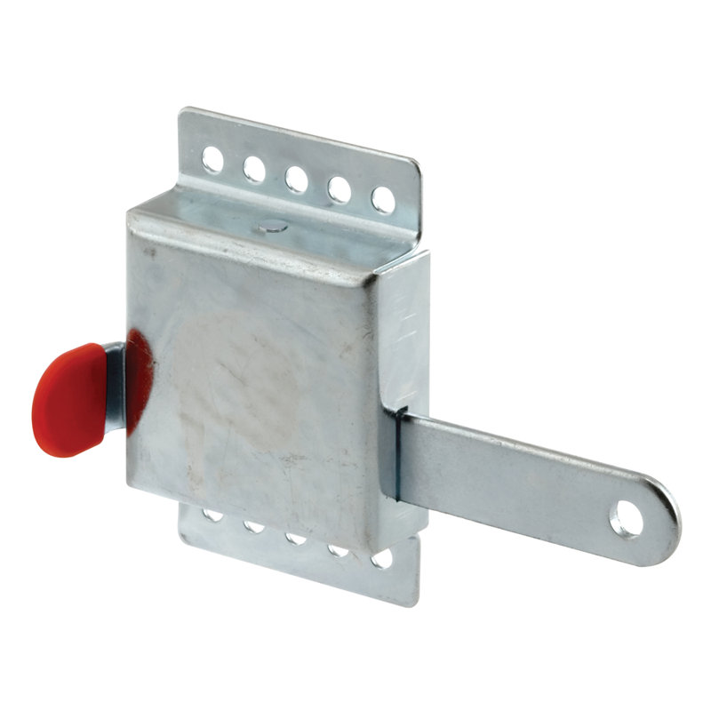 Blocage intérieur Prime-Line - boîtier en acier galvanisé robuste, s'adapte à la plupart des portes de garage, protection supplémentaire comme verrou de sécurité, 7/8 x 1/8 po (paquet simple)