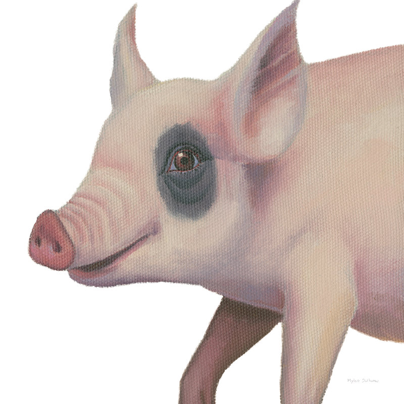 Bacon, Bits And Ham I by Myles Sullivan - Wrapped Canvas Painting, 51cm H x 51cm W x 3.8cm D