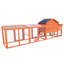 Outdoor Rabbit Cage With Spacious Play Area And Nest Box Large Roof Nesting Space