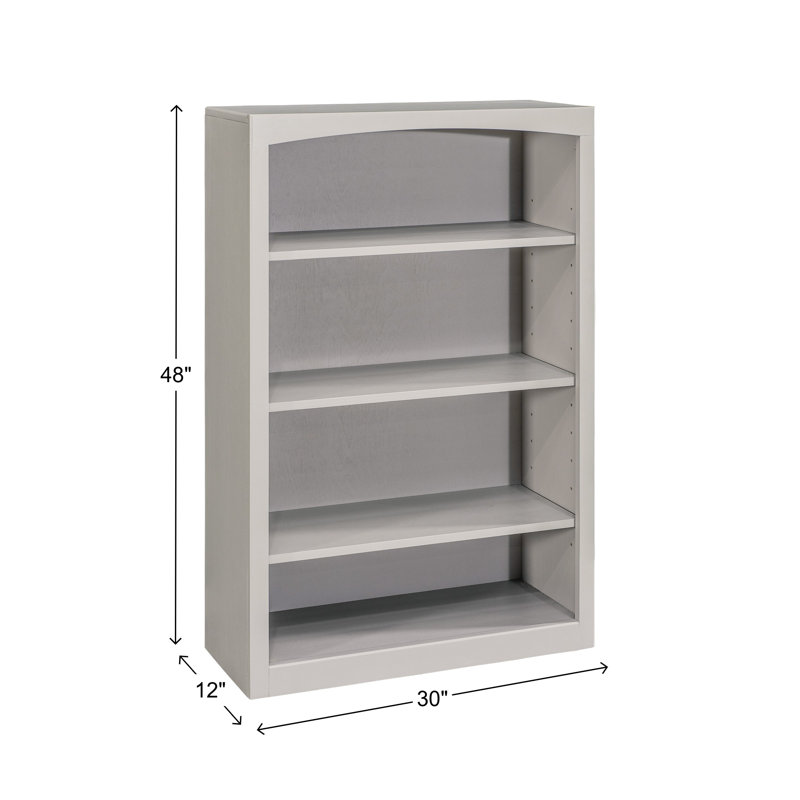 Bibliothèque classique Ossy, Gris orage, (4 tablettes) H 48 po x l 30 po x P 12 po