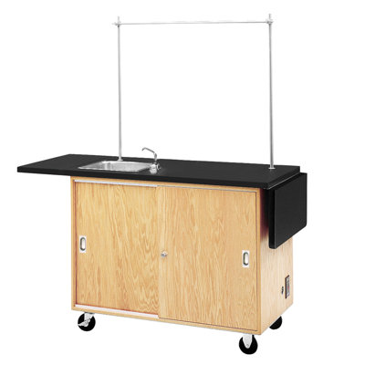 Unité de laboratoire Mobile Series avec poste de travail avec armoires de rangement