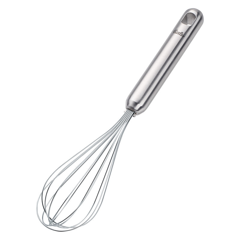 Fissler Essential 12 Inch Wisk, 18/10 Stainless Steel Kitchen Utensil for Mixing & Whipping, Ergonomic Handle, Dishwasher Safe