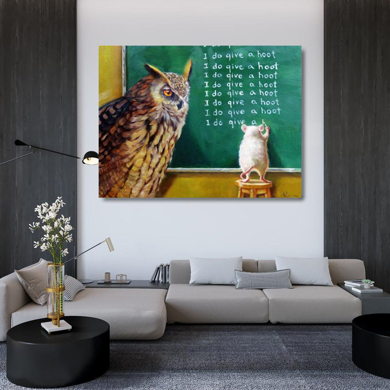 Loon Peak® Heffernan, Lucia, art sur toile tendue sous le titre: Class Clown, H 36 po x l 47 po