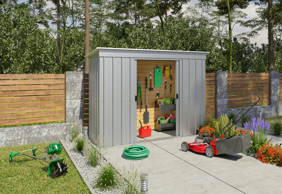 Pent Metal Sheds