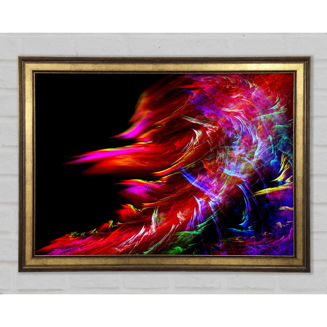 Gerahmtes Wandbild Rainbow Inferno