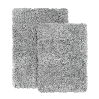 Kriner Luxury Ultra Soft Bathroom Rugs with Non-Slip Backing (Set of 2)
