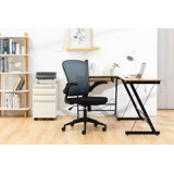 Chalfield Mid-Back Mesh Office Chair with Adjustable Height, Tilt, Swivel & Armrests – Ergonomic Computer Task Chair