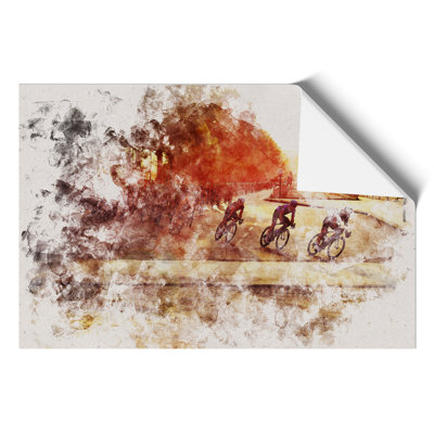Tour de France Cycling Watercolour - Frameless Print