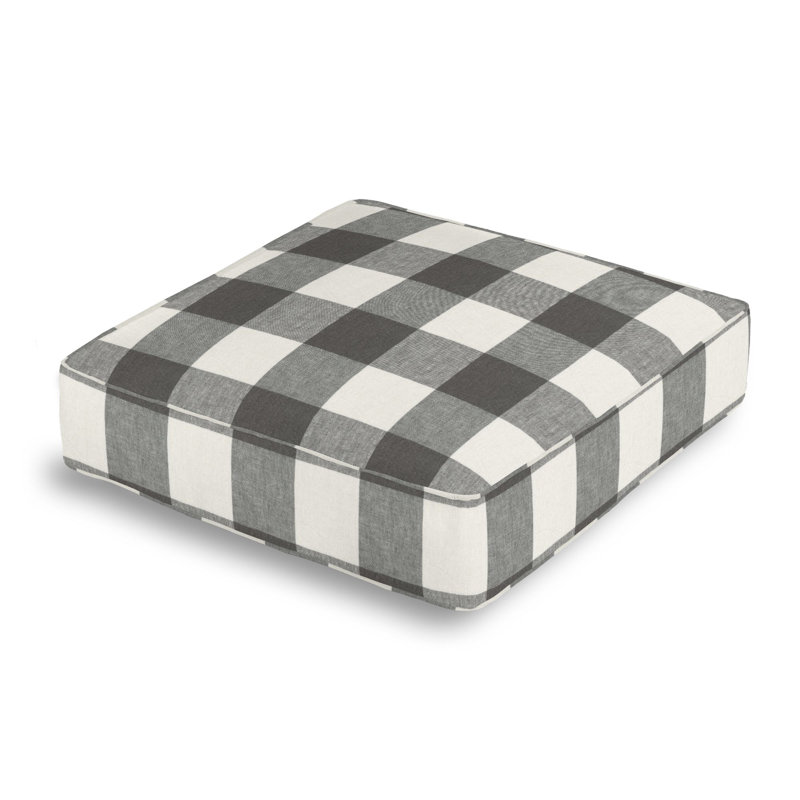 Square Pillow Cover & Insert, Coal Black