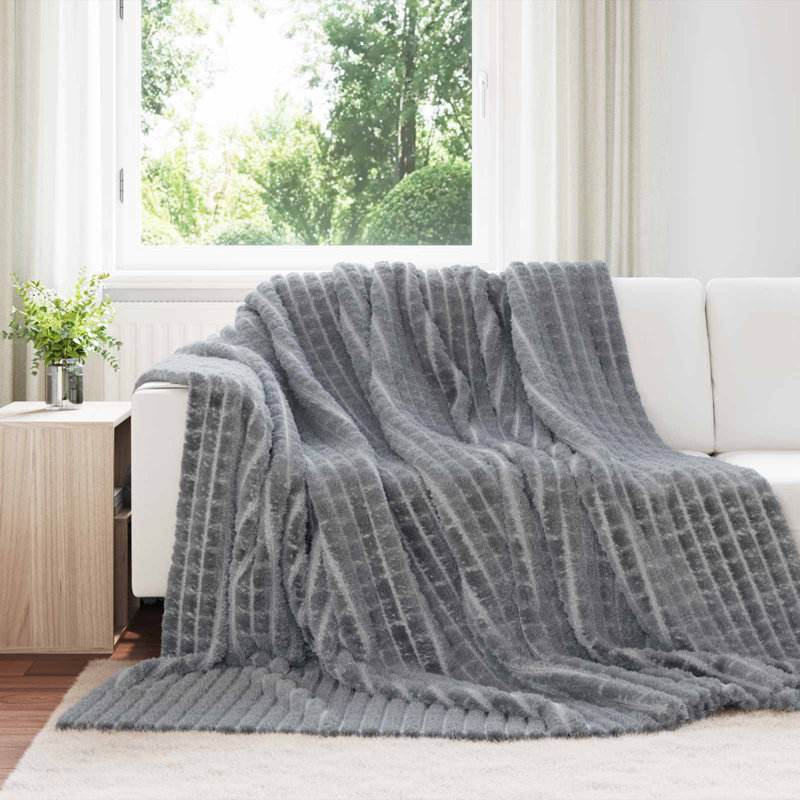 5.2-31 Throw Blanket, 240cm x 220cm, Dark Grey