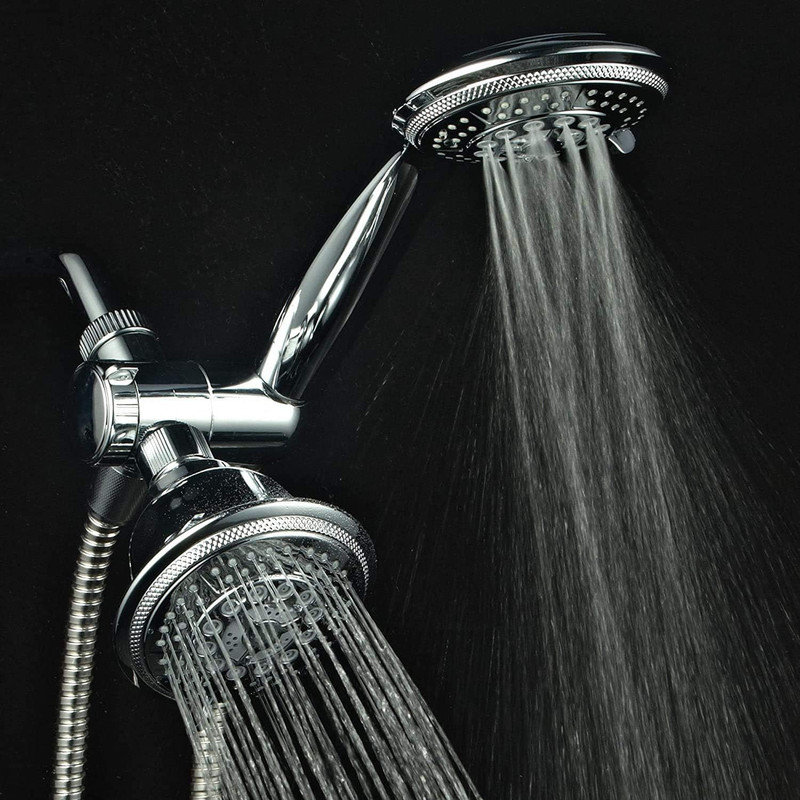 Pomme de douche double multifonction réglable
