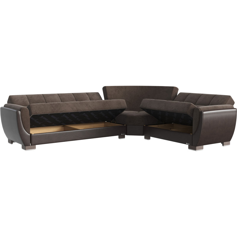 Canapé modulaire rembourré avec rangement PrimeNest SkyHaven