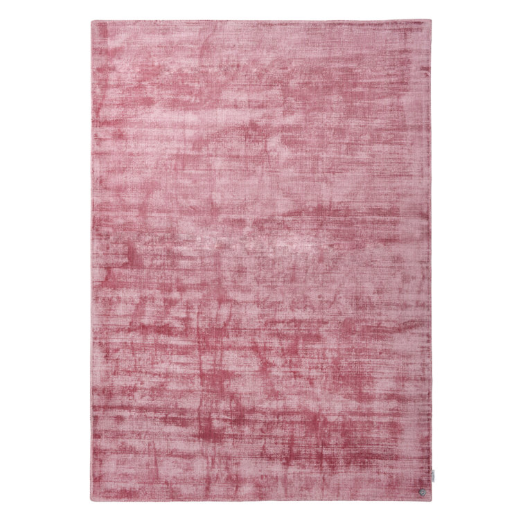 Handmade Flat-weave Rug Shine in Pink