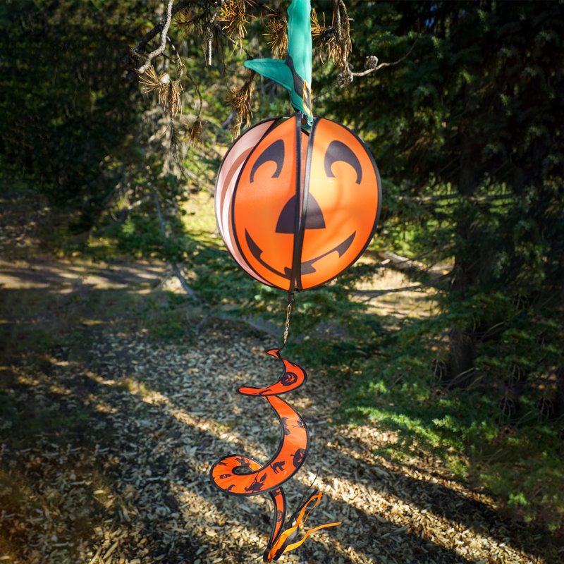 Pumpkin with Hat Ball Spinner