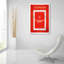 «Panama Red» par JJ Brando, art mural en verre acrylique, 12 po x 16 po-739818336