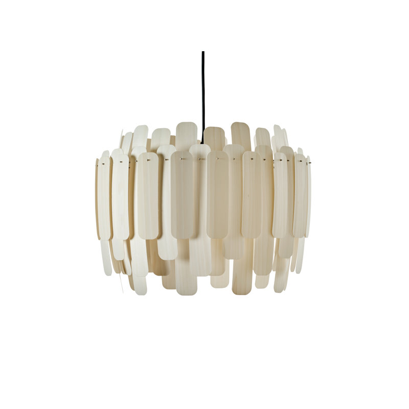 Maruja 1 - Light Pendant, Ivory White, Matte Black, E26