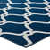 Beltara Chain Link Transitional Trellis Moroccan Blue/Ivory Area Rug