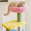 Arbre à chat 4 niveaux avec condons, perchoir, poteaux à griffer