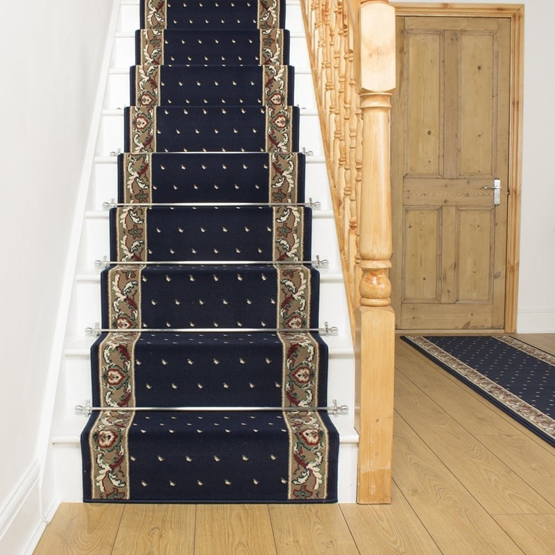 Stair Runner Alsafi Polka Dots Indoor / Outdoor Area Rug, Runner 660cm x 60cm
