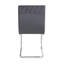 Chaise d'appoint rembourrée Extli en gris (ensemble de 2)