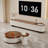 Round coffee table TV cabinet combination