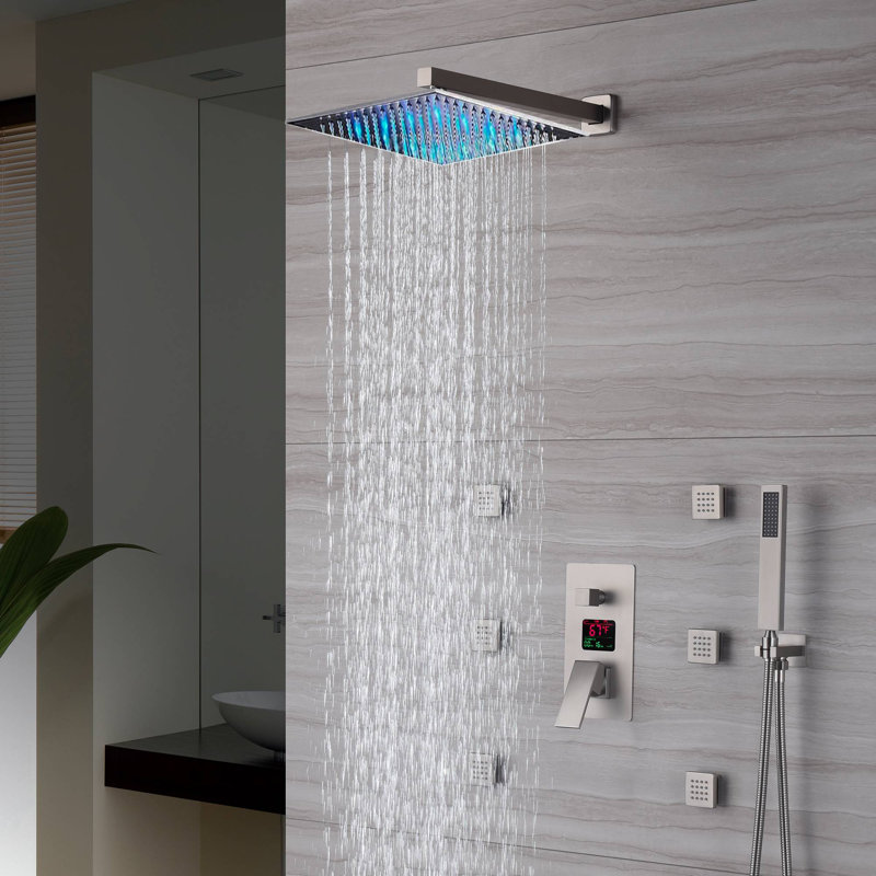 Pressure-Balanced (Temperature And Volume) All-In-One Kit with Rough in-Valve, Brushed Nickel