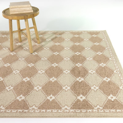 Tapis brun clair Badian