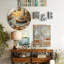 Horloge murale en bois Sunset Lake