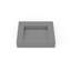 Lavabo de salle de bain mural en résine brillante 23,6 po x 19,6 po Badeloft WT-04-E-GGRY-138402993