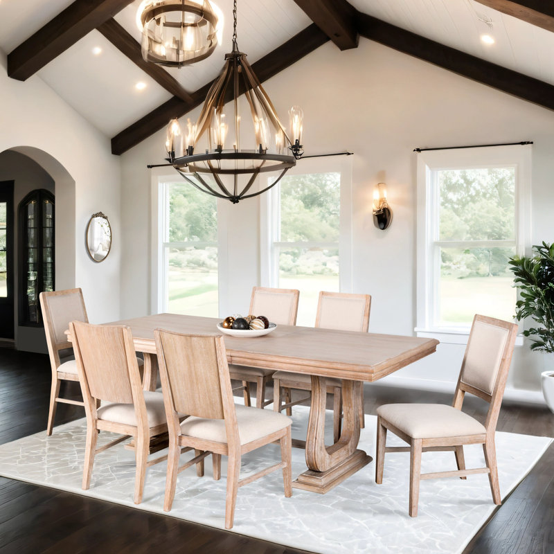 Stella Dining Table Set, 7 Pieces: Table, 6 Chairs