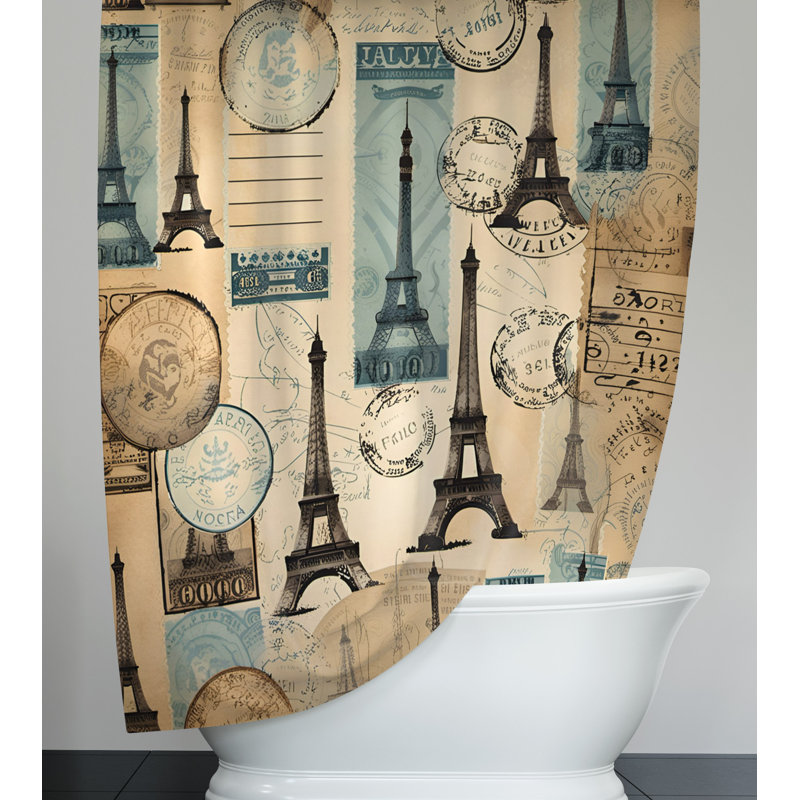 Rideau de douche Elberton, L 70 po x L 72 po
