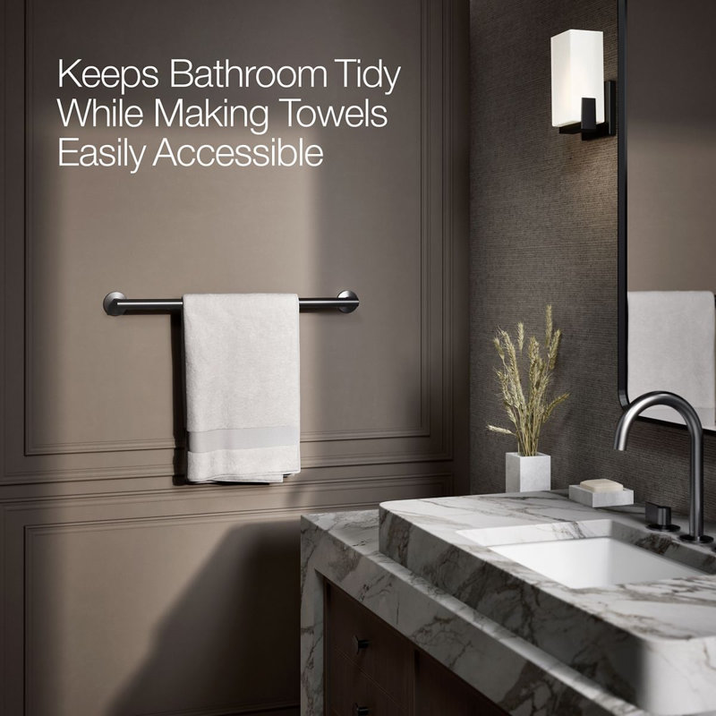 Components 30 In. Towel Bar, 2.36" H x 26.38" W x 20.39" D