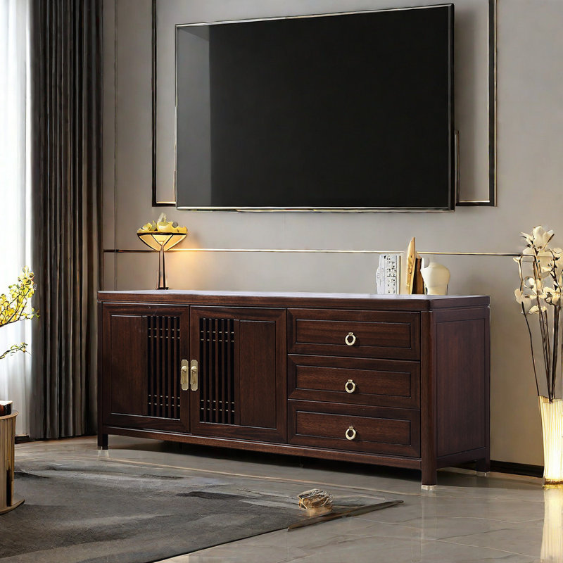 Crédence de rangement pour tout meuble télé en bois massif 62,99 W All