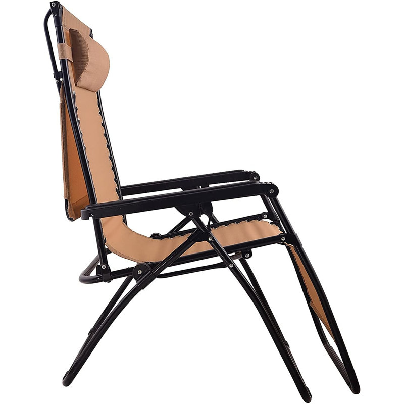 Tamona Folding Recliner Chair, Tan