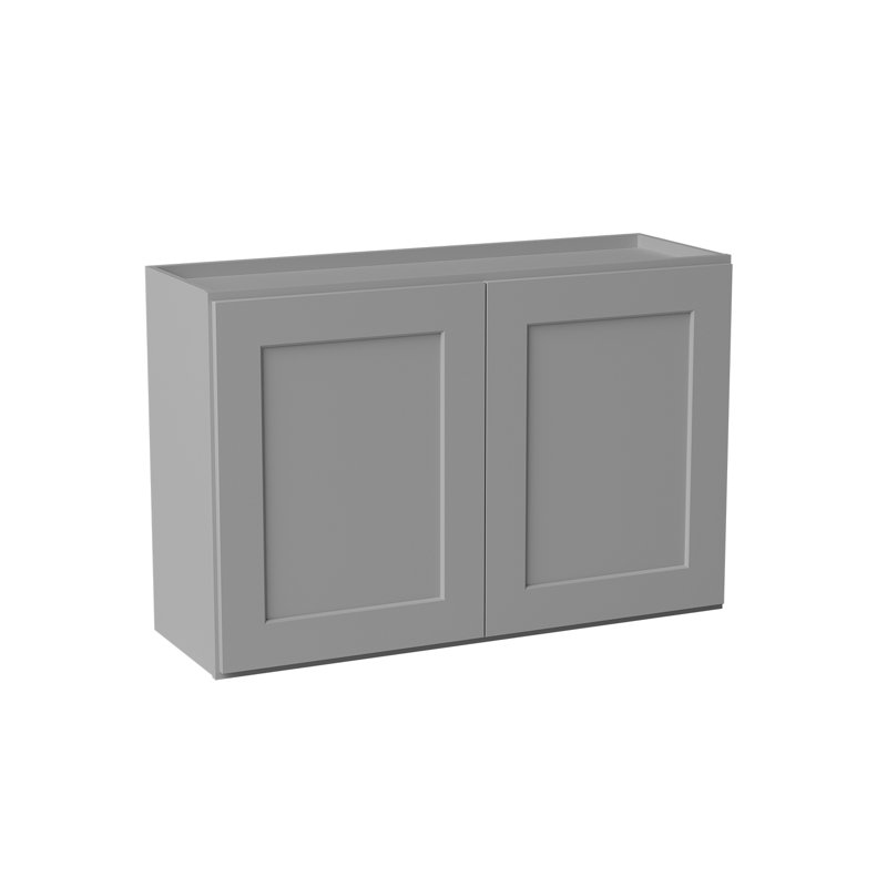 Armoire de cuisine en bois massif prête à assembler, Gris, H 24 po x l 36 po x P 12 po