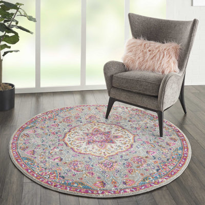 Tapis oriental gris / rose Doynton
