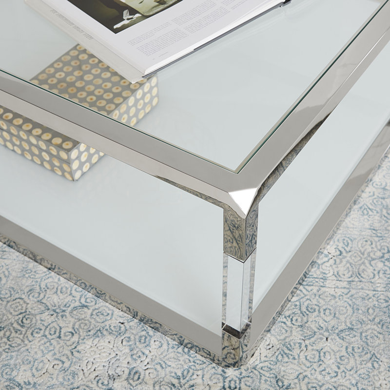 Glass Top End Table