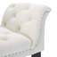 Banc de repose-pieds capitonné avec accoudoirs, tabouret de repose-pieds rembourré en tissu de velours rectangulaire pour l'entrée, la salle à manger, le salon, la chambre à coucher et le lit double