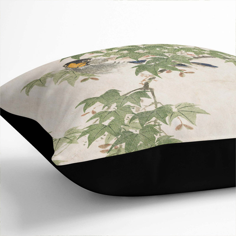 Square Throw Cushion, 40cm H x 40cm W x 15cm D, Black