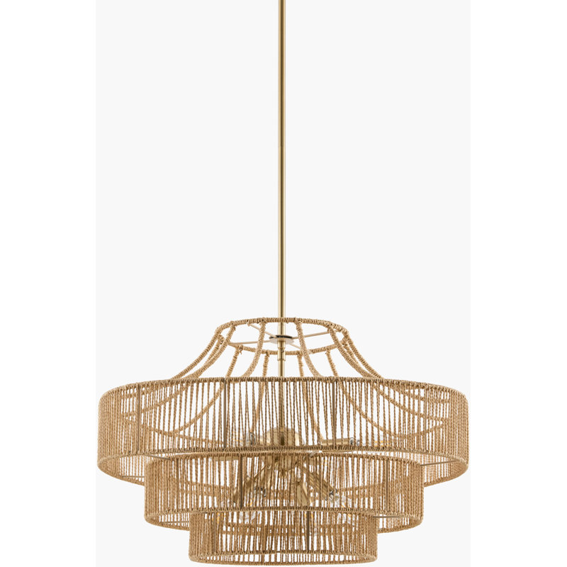 Celeta Chandelier, 16" H x 24" W x 24" D