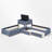 Upholstered L-Shape Double Twin Platform Beds With Trundle-126184569