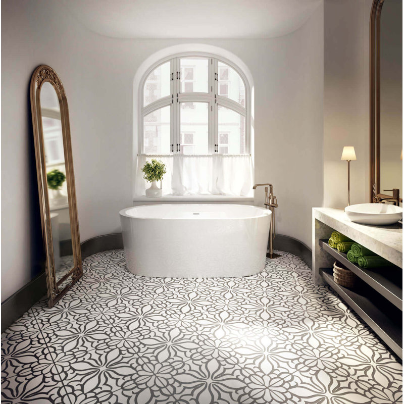 Nokori 67'' L Freestanding Soaking Bathtub, Back