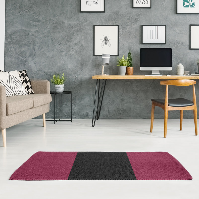 Tapis de zone rouge/noir, Rectangle 5 pi x 7 pi