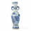 Blue and White Porcelain Vase with Landscape Scene