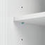 Armoire de salle de bain en panneau de fibres à densité moyenne de haute qualité avec tablettes réglables et beaucoup de rangement, parfaite pour les salles de bain modernes et fonctionnelles