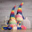 Gnome arc-en-ciel rayé 20 po avec pieds suspendus 20 po