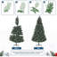 Sapin de Noël artificiel de 1,80 m, pré-illuminé et recouvert de neige floquée, 250 lumières, 778 branches