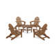Classic Folding Adirondack 5-Piece Conversation Group