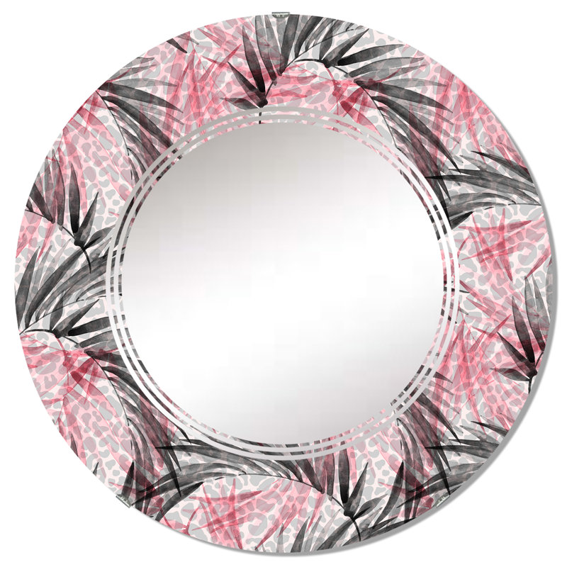 Miroir mural Transparent Tropical, 32 po x 32 po