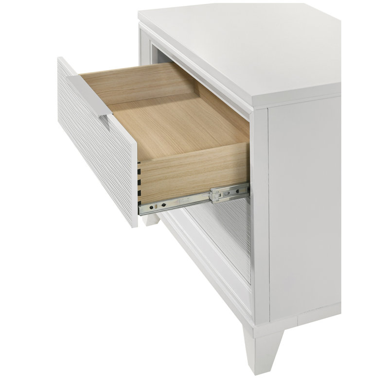 Cressida - Table de chevet - Blanc
